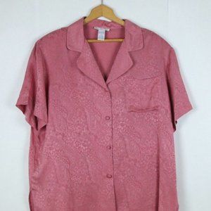 COPY - Vintage 80's Pink Paisley Silk Shirt